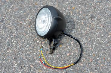 Aluminium Mini-Headlight in clear